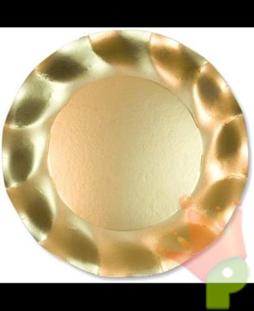 PIATTI PICCOLI 21 CM ORO SATINATO 8 PZ