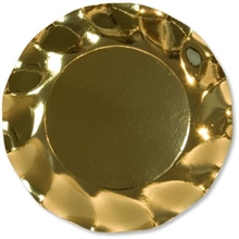 PIATTI PICCOLI 21 CM ORO LUCIDO 8 PZ