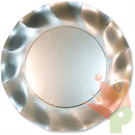 PIATTO PICCOLO 21CM ARGENTO SATINATO 10PZ