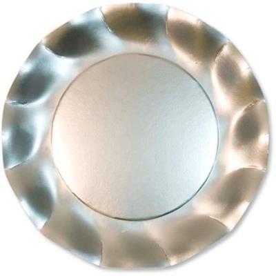 PIATTO PICCOLO 21CM ARGENTO SATINATO 10PZ