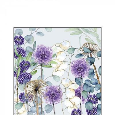 TOVAGLIOLI DECORO PIANTE FIORI LUNARIE 25X25 CM 20 PZ