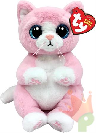 PELUCHE TY SPECIAL BEANIE BABIES GATTINA ROSA LILLIBELLE 20 CM