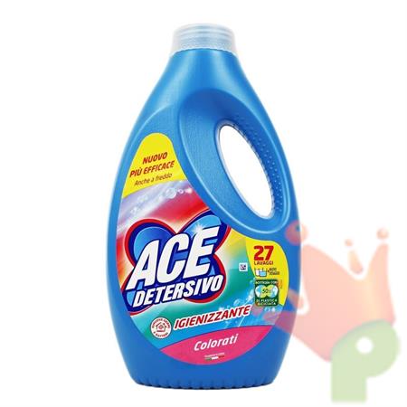 ACE DETERSIVO LIQUIDO LAVATRICE COLORATO 27 LAVAGGI 1350 ML