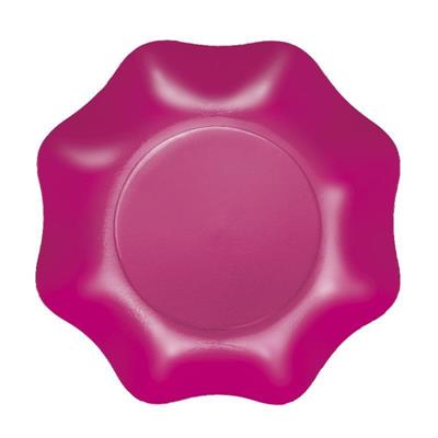 PIATTI FONDI 24 CM FUCSIA 10 PZ