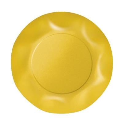 PIATTI PIANI GIALLO SOLE 10 PZ 25 CM