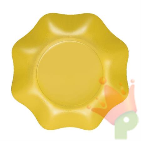 PIATTI FONDI GIALLO SOLE 20 CM 10 PZ