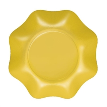 PIATTI FONDI GIALLO SOLE 20 CM 10 PZ