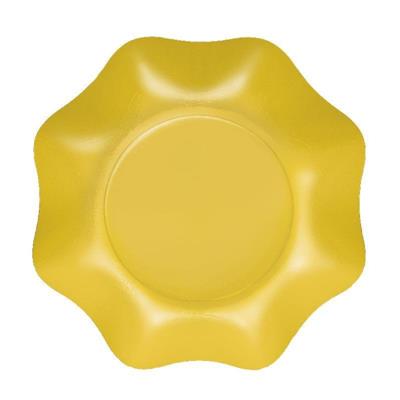 PIATTI FONDI GIALLO SOLE 20 CM 10 PZ