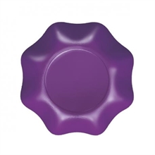 PIATTI FONDI VIOLA 20 CM 10 PZ