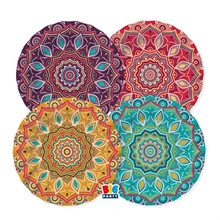 PIATTI IN CARTA MANDALA 25 CM 8 PZ