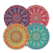 PIATTI IN CARTA MANDALA 20 CM 8 PZ