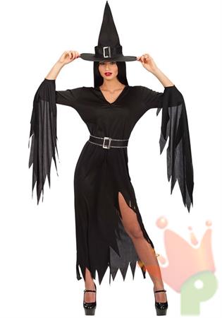 COSTUME STREGA MORTICIA TG. UNICA D3