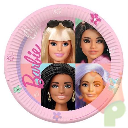 PIATTI IN CARTA BARBIE SWEET LIFE 23 CM 8 PZ