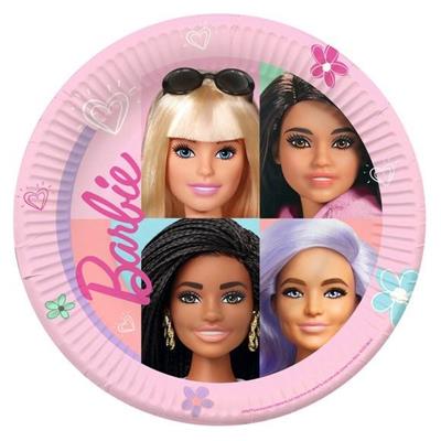 PIATTI IN CARTA BARBIE SWEET LIFE 23 CM 8 PZ