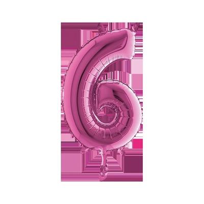 NUMERO 6 MEDIO 14INCH FUCSIA 5PZ