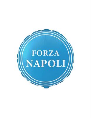 PALLONCINO MYLAR FORZA NAPOLI 18 INCH 45 CM