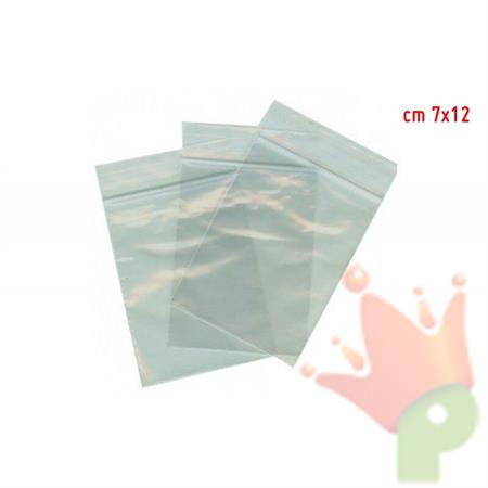 BUSTE TRASPARENTI CON ZIP 7X12 CM 20 PZ