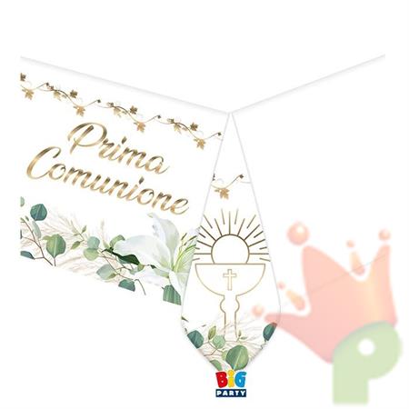 TOVAGLIA PLASTICA PRIMA COMUNIONE LILY 140X270 CM