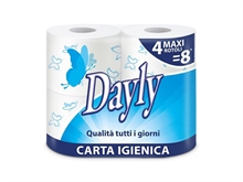 CARTA IGIENICA DAYLY 2 VELI 4 ROTOLI 340 STRAPPI