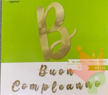 FESTONE KIT SCRITTA ITALIC MAXI BUON COMPLEANNO 6 MT