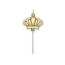 CANDELINA PICK CORONA ORO 12 CM