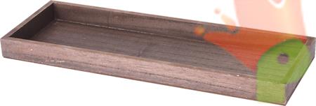 VASSOIO DI LEGNO MARRONE 40X14X3 CM