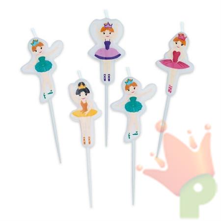 CANDELINE PICKS I LOVE BALLET 8CM 5PZ