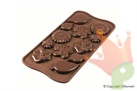 STAMPO IN SILICONE CHOCO GARDEN