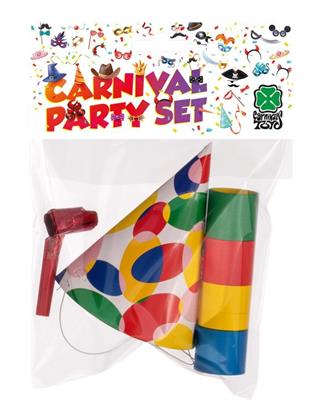 PARTY SET CAPPELLINO STELLE FILANTI LINGUA