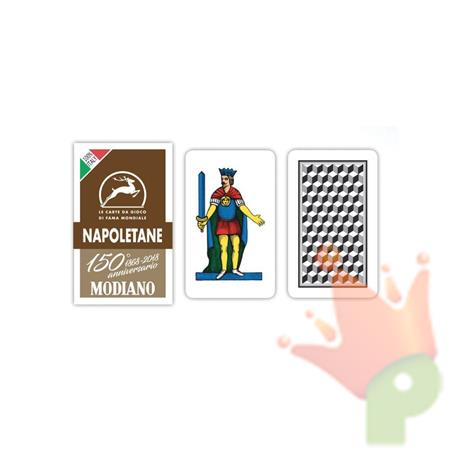 CARTE DA GIOCO NAPOLETANE MARRONE MODIANO 150° ANNIVERSARIO