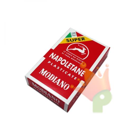 CARTE DA GIOCO NAPOLETANE ROSSO SUPER MODIANO