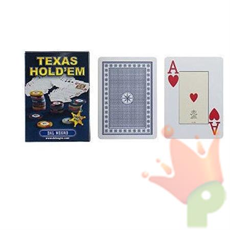 CARTE DA GIOCO TEXAS HOLD'EM PVC BLU