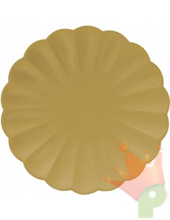 PIATTI FLOWER ORO PERLA 23 CM 8 PZ