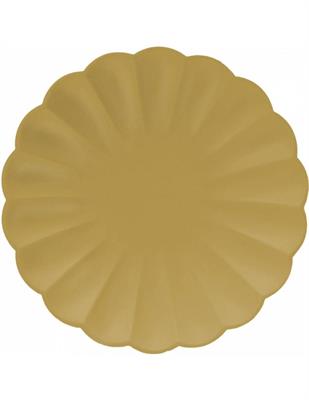 PIATTI FLOWER ORO PERLA 23 CM 8 PZ