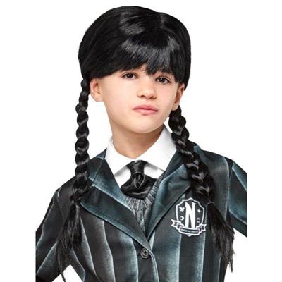 PARRUCCA BAMBINA MERCOLEDI' ADDAMS