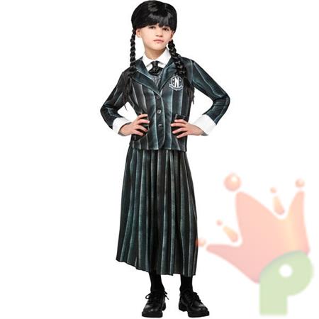 COSTUME MERCOLEDI' ADDAMS DIVISA SCOLASTICA TG L 11-13 ANNI