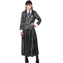 COSTUME MERCOLEDI' ADDAMS DIVISA SCOLASTICA ADULTO TG M 42-44