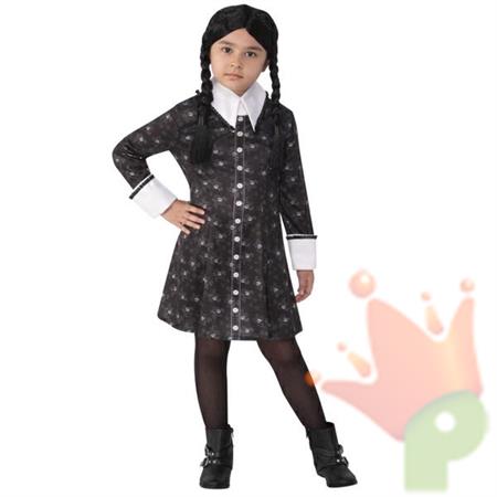 COSTUME MERCOLEDI' ADDAMS BAMBINA TG L 8-10 ANNI