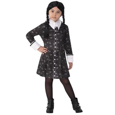 COSTUME MERCOLEDI' ADDAMS BAMBINA TG L 8-10 ANNI