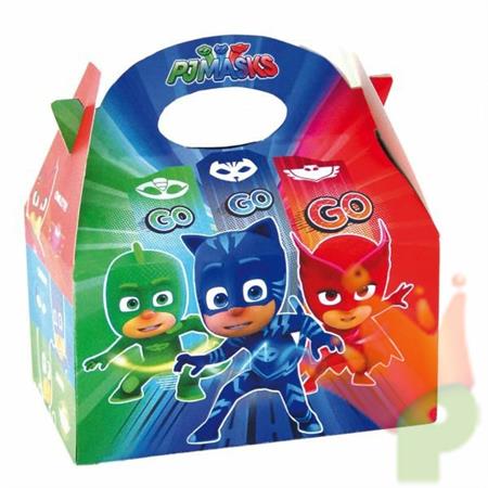 SCATOLA RETTANGOLARE PJ MASK 16X16X10,5CM 1 PZ