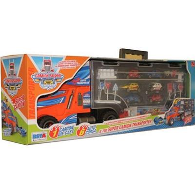 GIOCO SUPER CAMION TRASPORTER + 6 VEICOLI