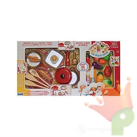 GIOCO SET CUCINA PLAYSET CON VERDURE ATTACCA STACCA 30 PZ