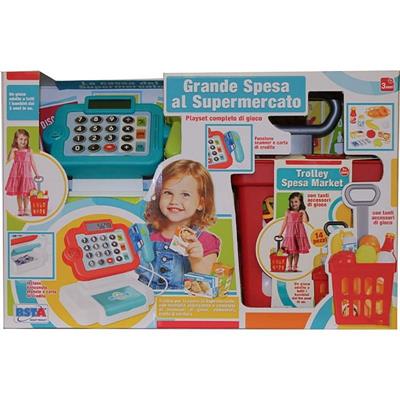 PLAYSET GIOCO GRANDE SPESA AL SUPERMERCATO CON CARRELLO