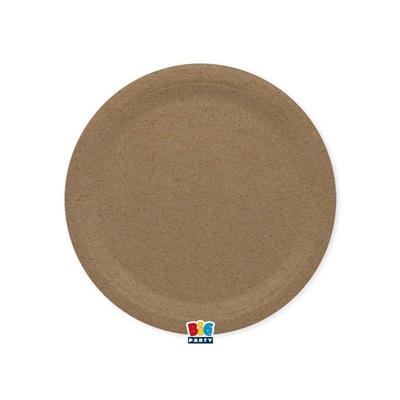 PIATTI 24 CM ECOLOR KRAFT 25 PZ