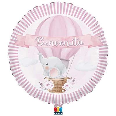 PALLONCINO MYLAR BENVENUTA 45 CM 18 INCH