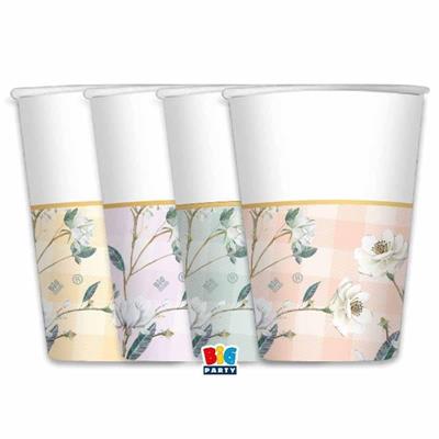 BICCHIERI FLORAL VICHY 8 PZ 200 CC