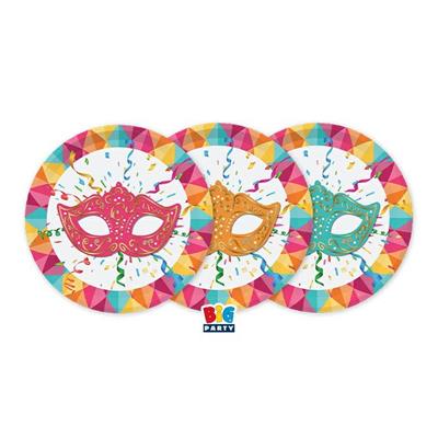 PIATTI CARNIVAL 6 PZ 18 CM