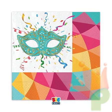 TOVAGLIOLI CARNIVAL 33X33 CM 16 PZ