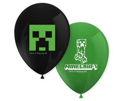 PALLONCINI LATTICE MINECRAFT 27 CM 8 PZ