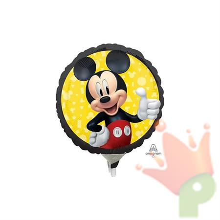 PALLONCINO MINI SHAPE MICKEY MOUSE TOPOLINO 23 CM